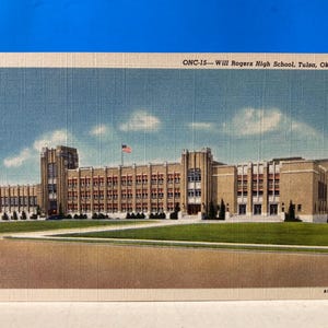 Cartão postal da Will Rogers High School Tulsa