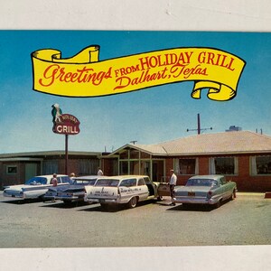 Greetings From Holiday Grill Postcard