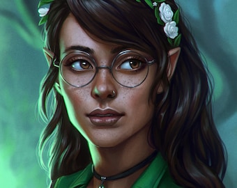 Custom Character Portrait Commission - Original Character - TTRPG Character