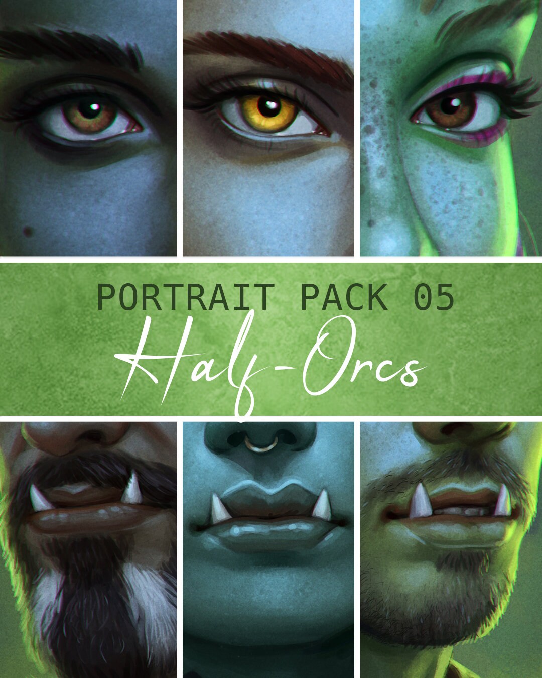 Portrait Pack 05 - Half Orcs - Etsy