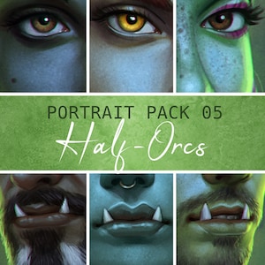 Portrait Pack 05 - Half Orcs