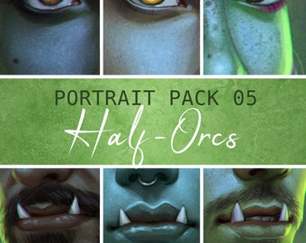 Portrait Pack 05 - Half Orcs