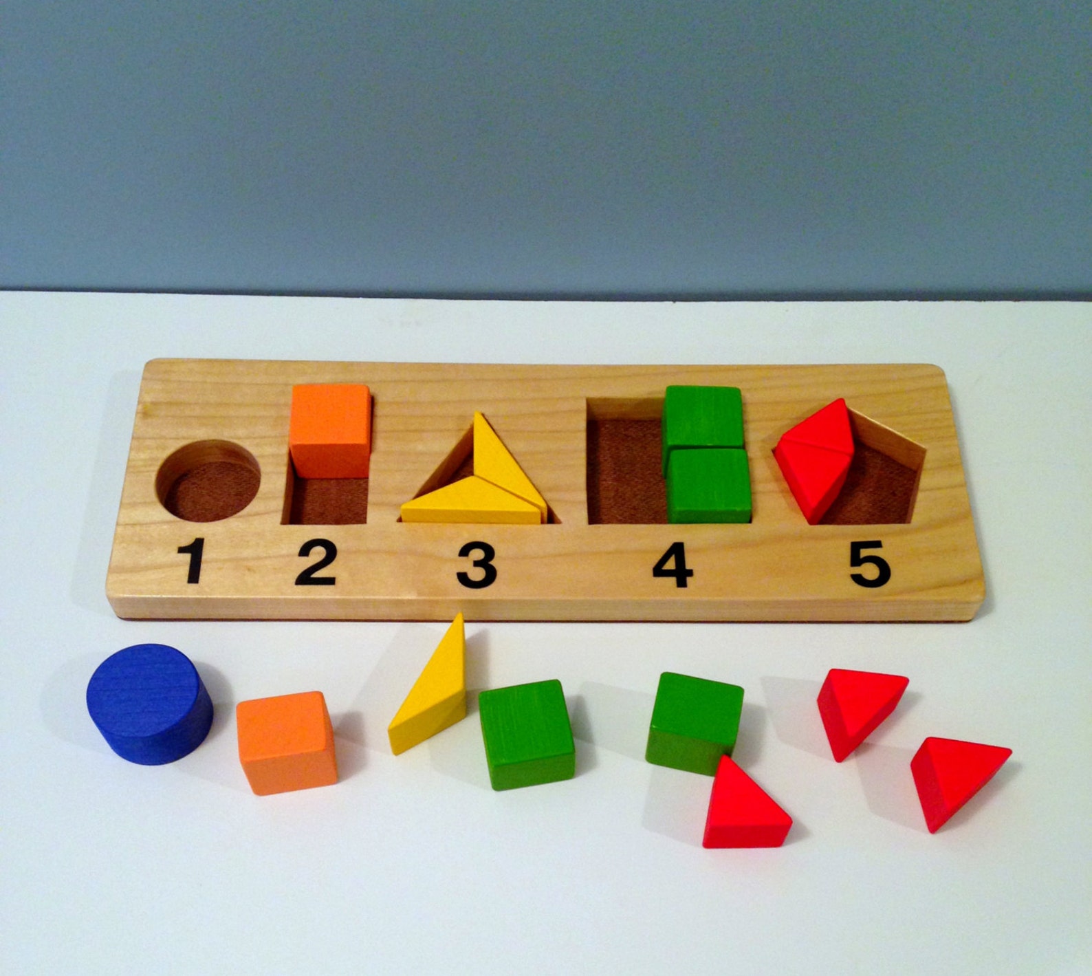 Learning Shapes Board, Educational Toy for 3 and Up - Etsy