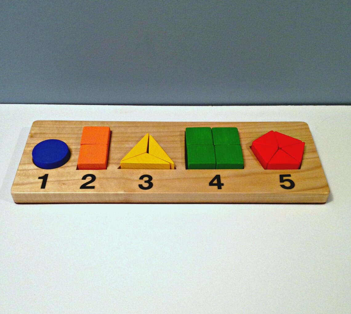 Learning Shapes Board, Educational Toy for 3 and Up - Etsy