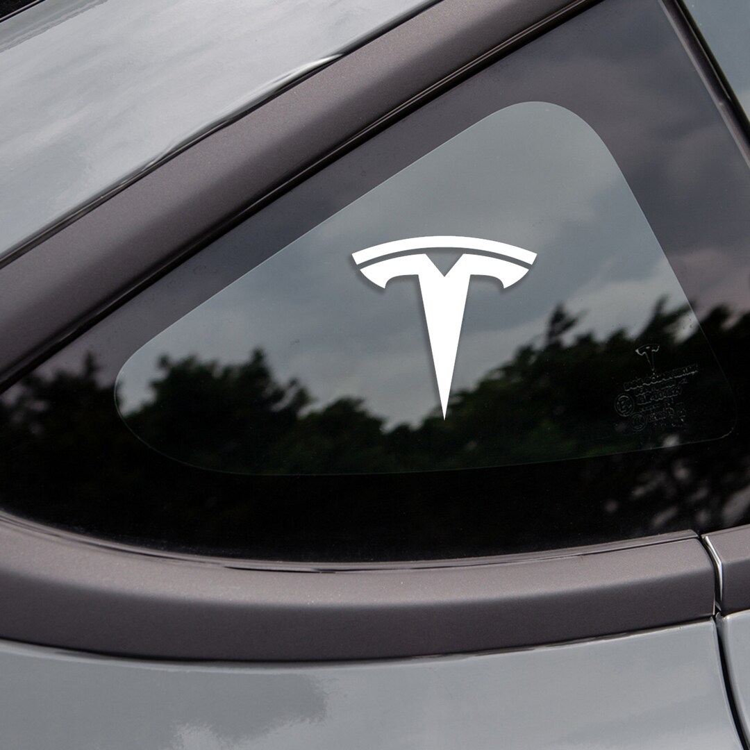 TESLA Logo Emblem Decal Sticker Vinyl Tesla Model S 3 X Y Etsy Canada