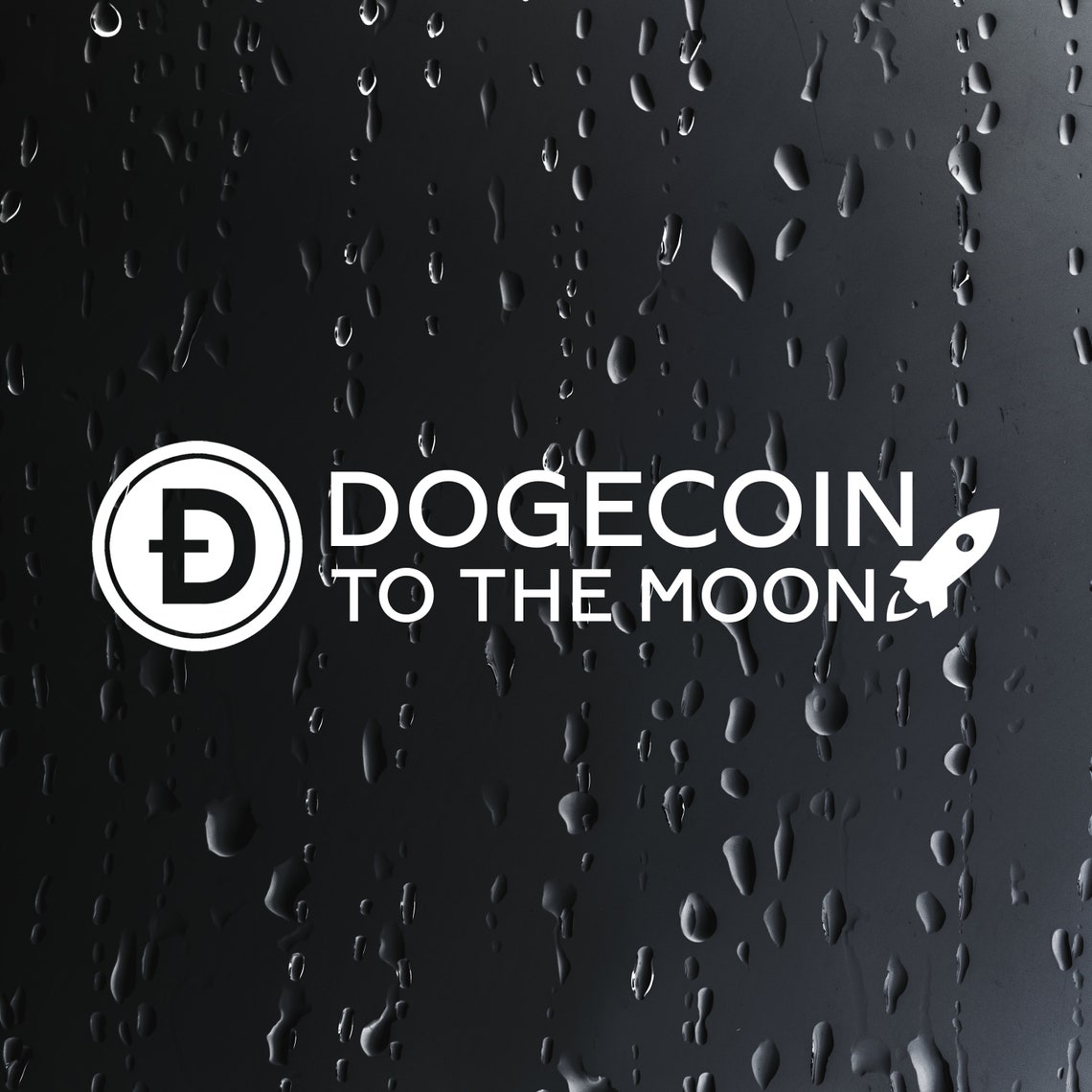 Dogecoin Doge to the moon Vinyl Decal Sticker Crypto Meme ...