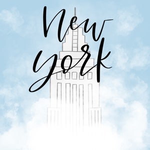 New York illustration print (digital download)