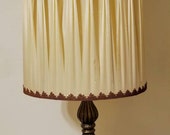 Falkenstein Hollywood Regency Amber Crackle Glass Table Lamp