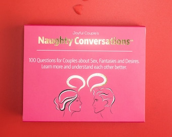 Naughty Christmas Conversation Starters, Naughty Activity Gift Box, 100 Sexy and Naughty Questions, Gift For Boyfriend, Husband