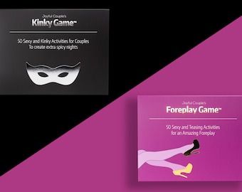 Kinky & Foreplay Game Bundle, Sexy Gift for Couples