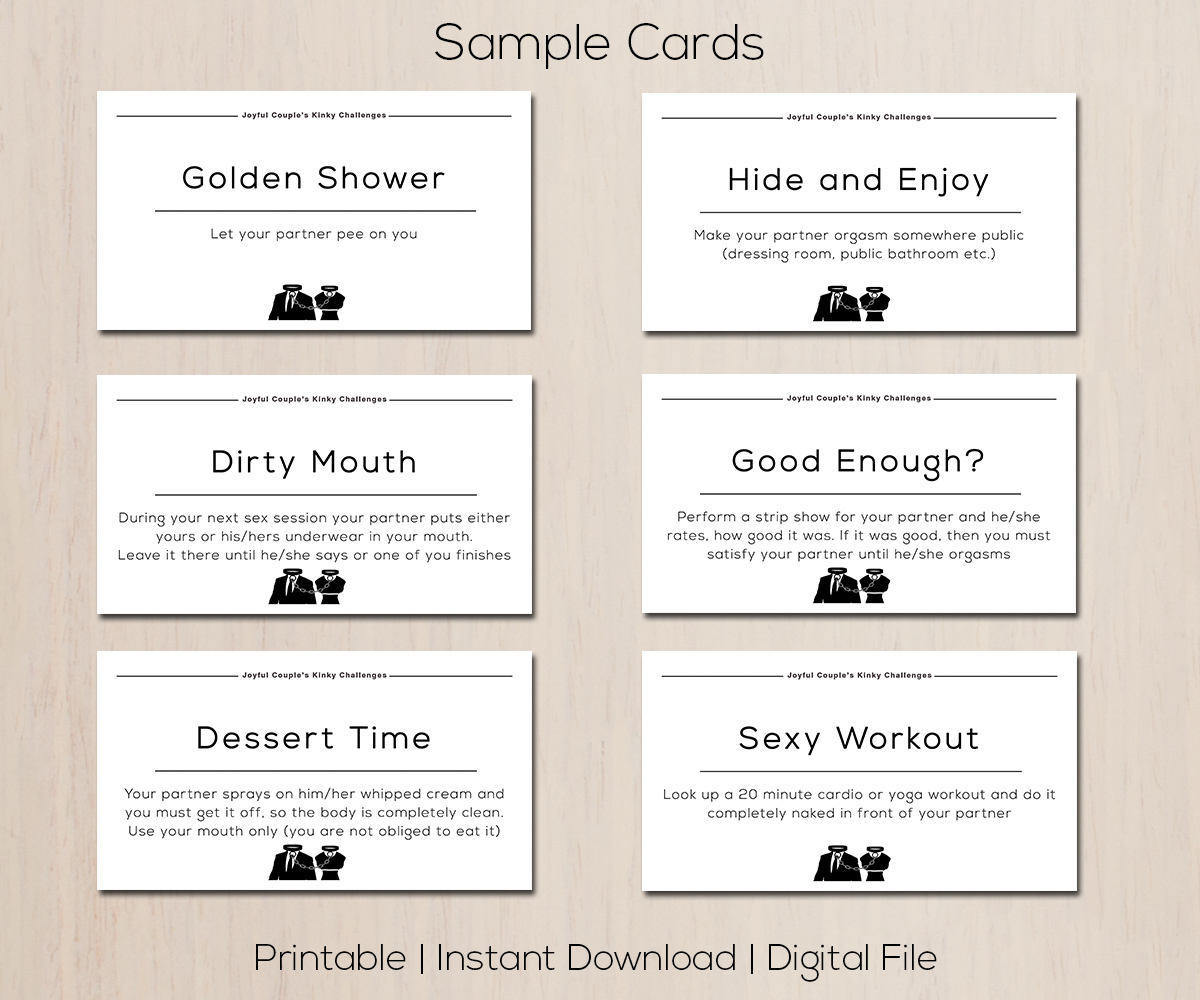 Kinky Sex Coupons Printable Kinky Challenges T For Etsy Free Hot Nude 