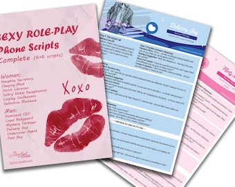 Flirty Phone Role-Play Scripts - 12 Topics for Him & Her
