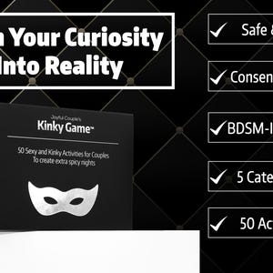 joyful couple's kinky game with benefis and reasons to play, sexy card game for couples