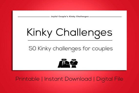 Printable Sex Challenges Kinky Gift For Boyfriend Extra Naughty Gift For Him Kink Gift For Kinky Girlfriend Surprise Boyfriend