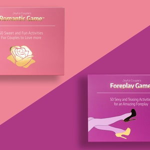 Couples Card Game Bundle, Romantic & Foreplay, Anniversary Gift for Couples - Him and Her