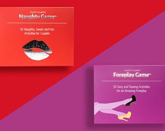 Steamy Bundle for Couples | Naughty and Foreplay Card Games for Spicy Date Nights