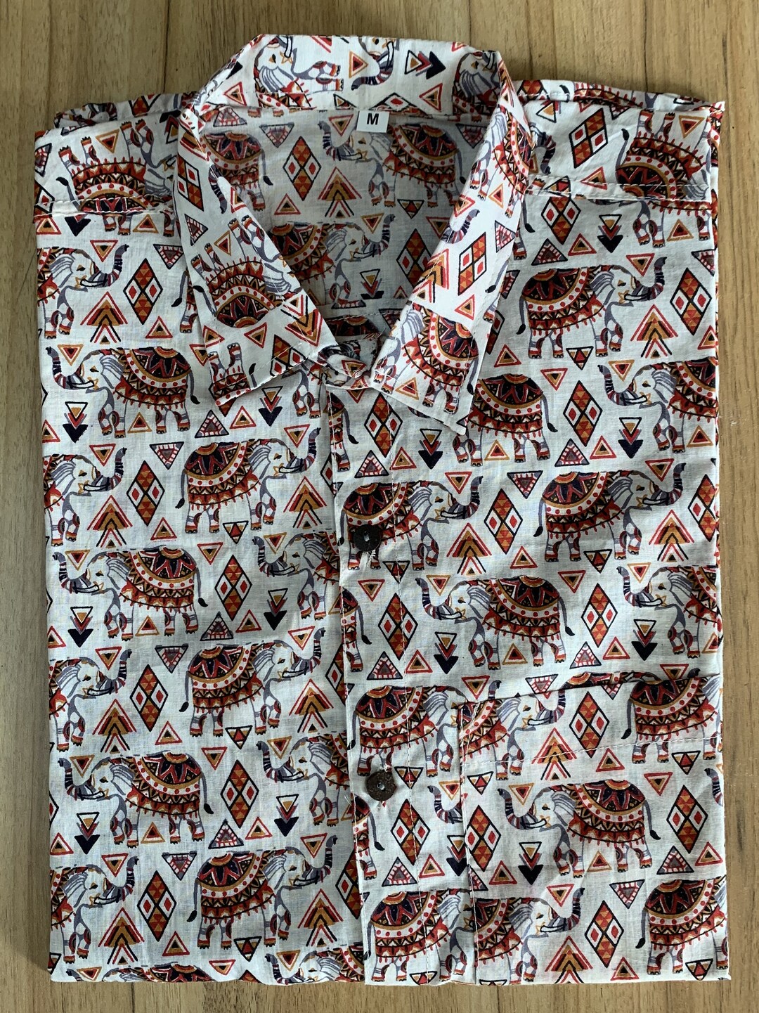 Block Print Cotton Shirts Mens Summer Shirt Hand Block Etsy