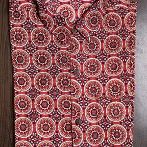 Mens Hand Block Printed Cotton Shirt: Indian Summer Style