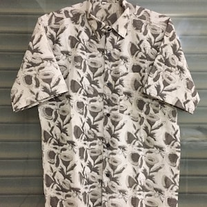 Block Print Cotton Shirts , Mens Summer Shirt , Hand Block Printed Shirt ,Cottan Printed Shirt , Short Sleeves Shirt , Block Print Shirts