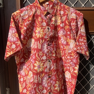 Block Print Cotton Shirts , Mens / Womens Shirt , Hand Block Printed Shirt ,Cottan Summer  Shirt , Short Sleeves Shirt , Block Print Shirts