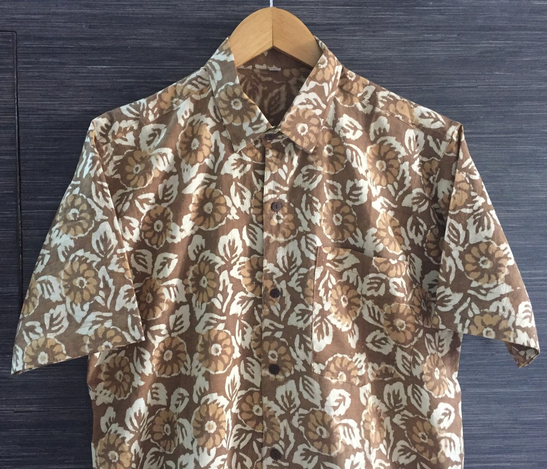 Block Print Cotton Shirts Mens Summer Shirt Hand Block Etsy