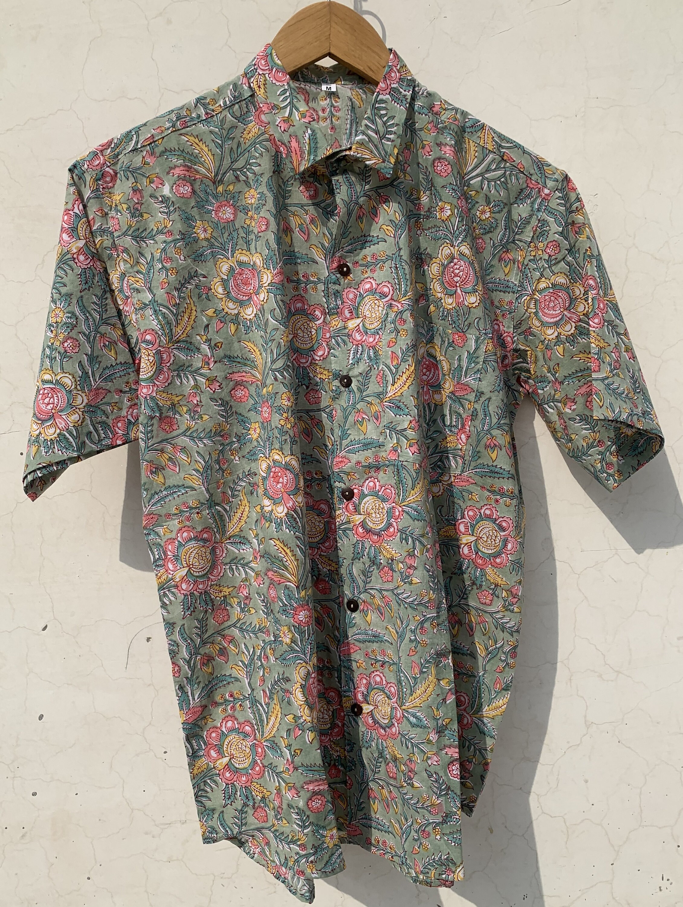 Block Print Cotton Shirts Mens Summer Shirt Hand Block Etsy