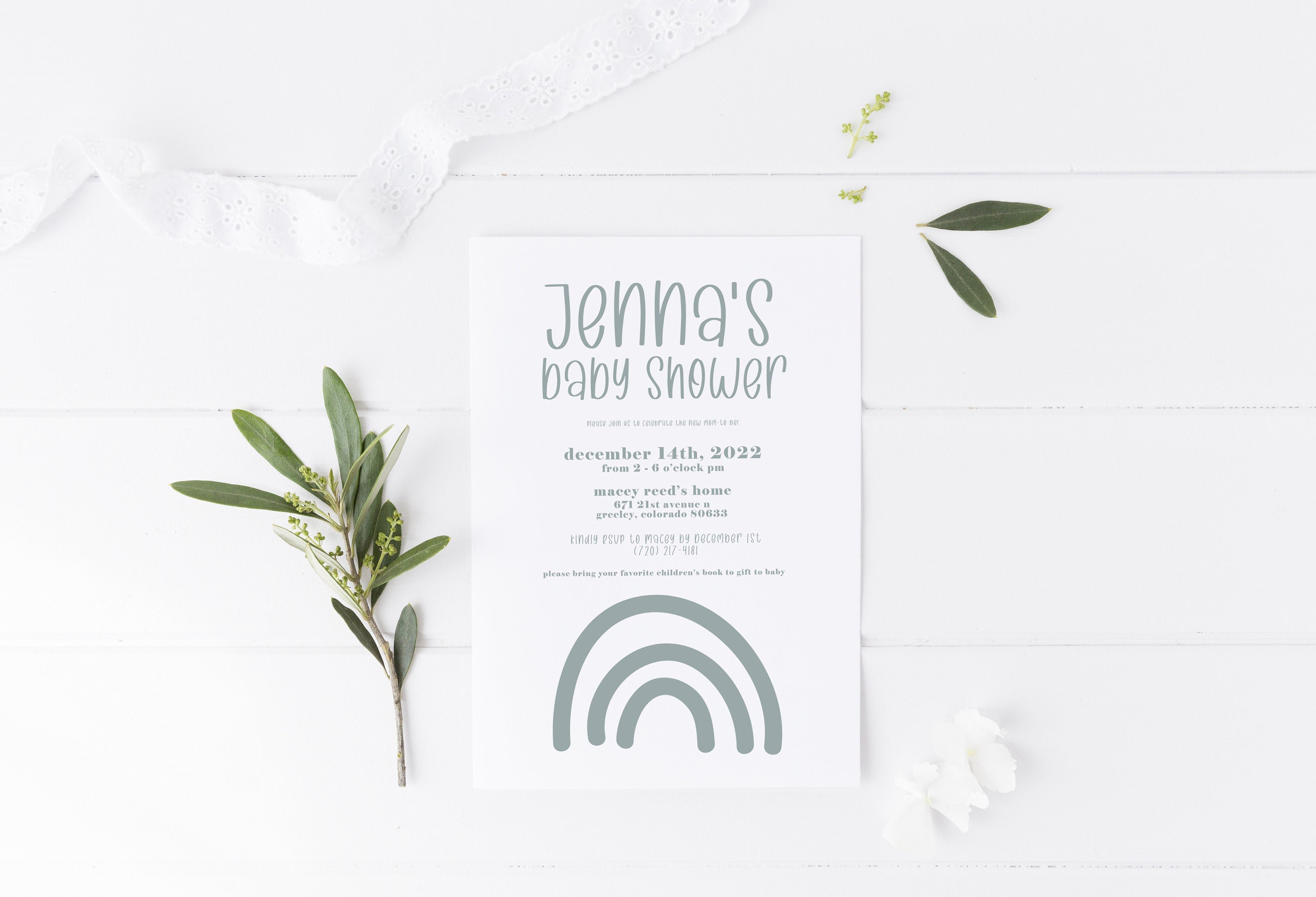 Custom Baby Shower Printable Invitation Personalized Baby - Etsy