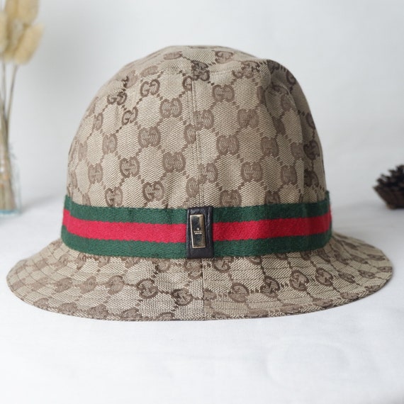 Vintage Gucci GG canvas bucket hat made 