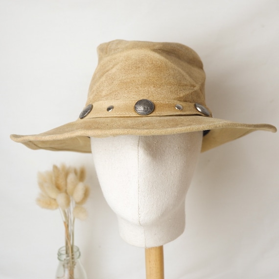 Vintage Minnie Tonka genuine leather cowboy hat