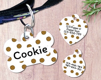 Cookie Pet Tag, Personalised cookie Pet Tag, dog tag, Custom dog tag, Cat Tag, Unique Tag, Personalised Pet Tag, Dog ID, Cookie, Biscuit Tag