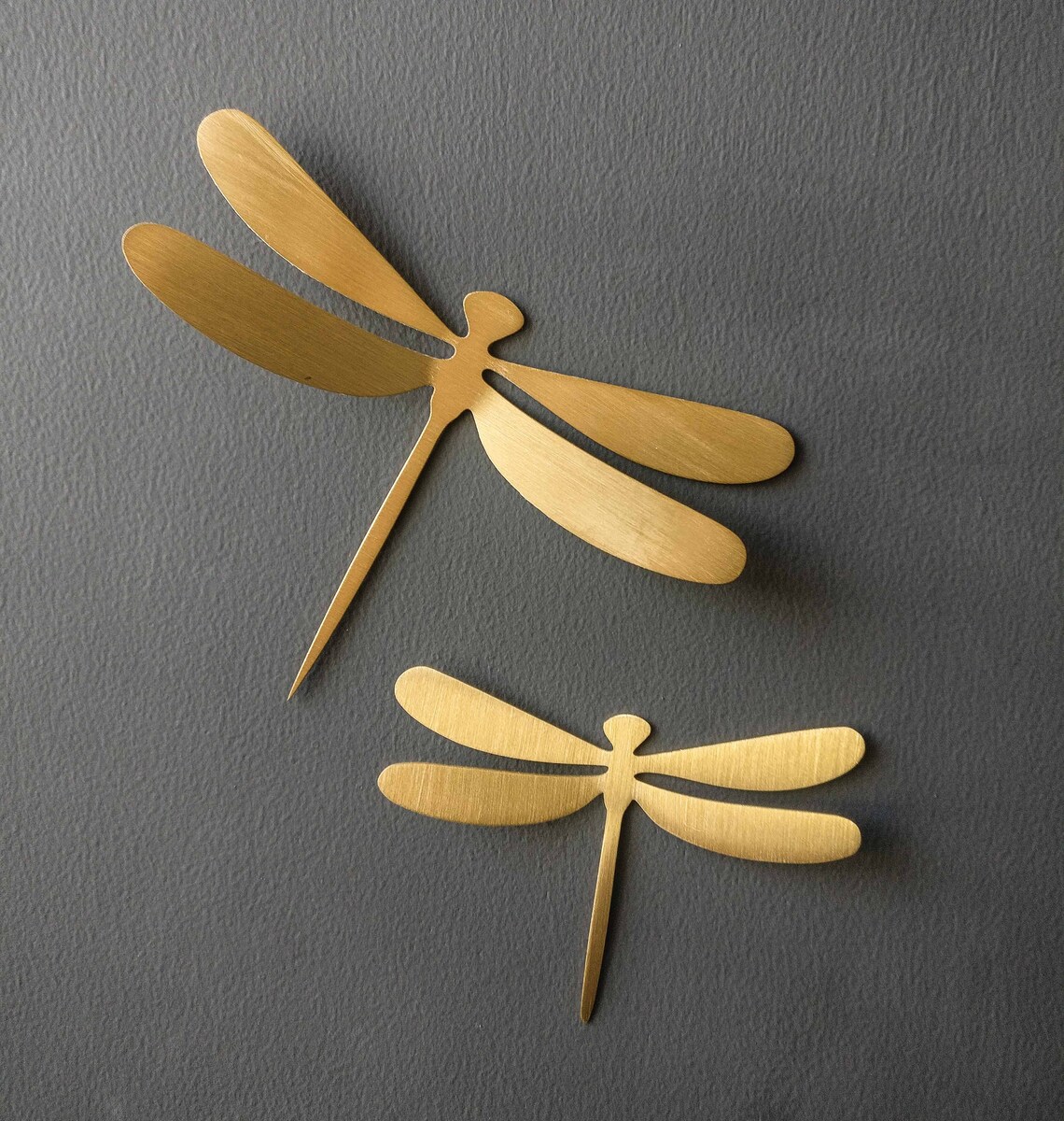 Metal Dragonflies Wall Art Brass Copper Installation Etsy