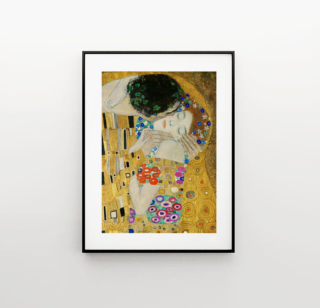 Gustav Klimt the Kiss Art Print Poster, Klimt Art, Klimt Poster, Art ...
