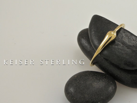 18KT Solid Gold Stacking Snake Ring | Ouroboros 18K Band | Keiser Sterling Jewelry | 750 Modern Snake Ring | Gold Band | Delicate Gold Ring
