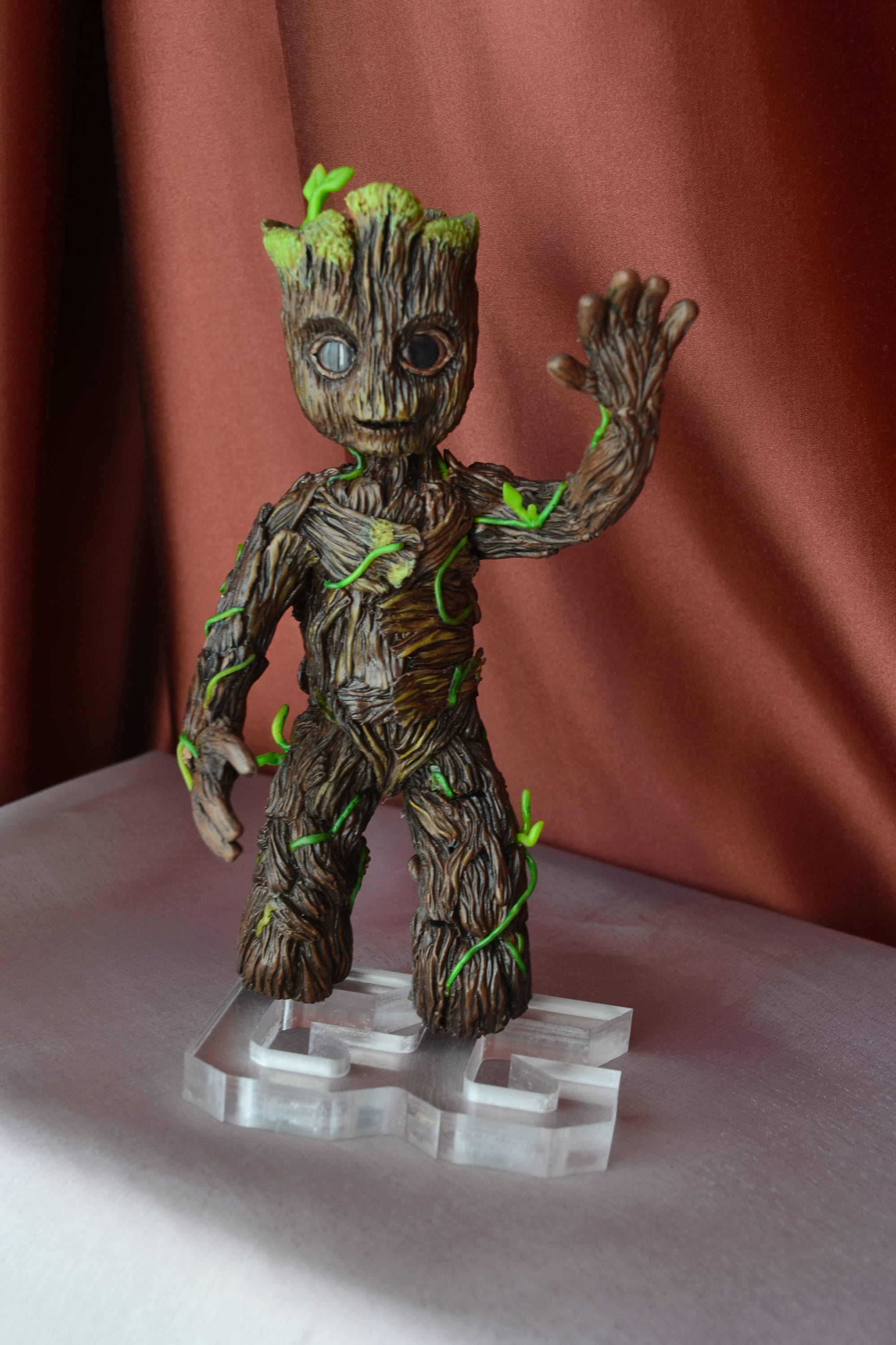 Groot Statue Guardians Of The Galaxy Vol.2 Baby Groot Figurine Etsy