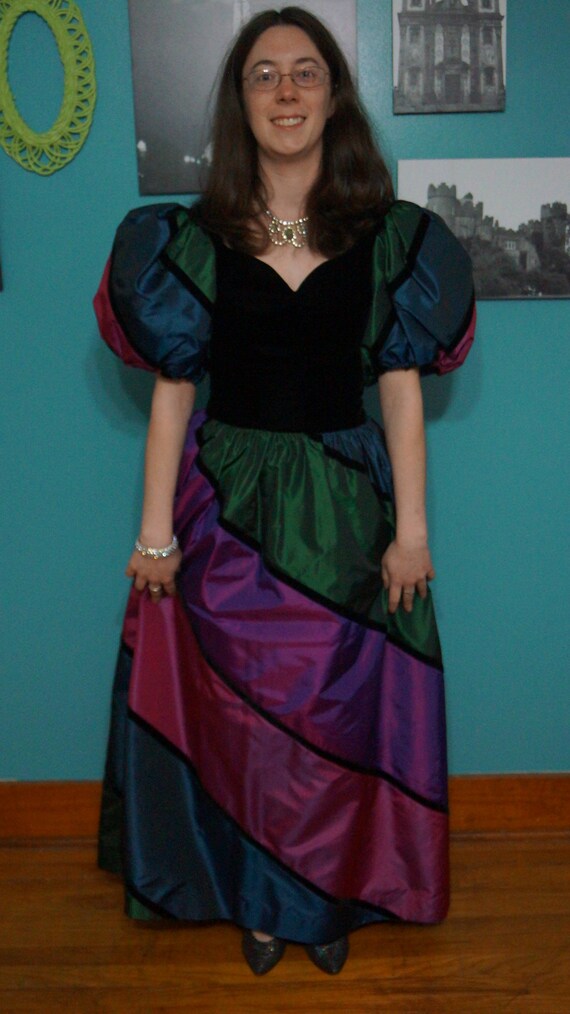 Vintage 1980's Victor Costa Evening Gown