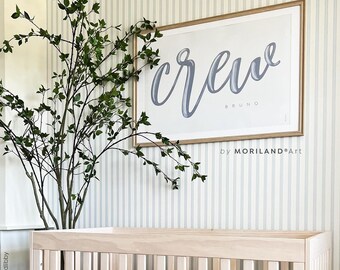 Custom Brush Script Name Print | Nursery Decor (Digital Download)