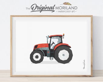 Tractor Nursery Print, Farmhouse Kids Room Decor (Digital Download)