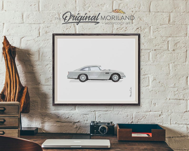 Classic Car Print Car Wall Decor Transportation Decor Car Etsy