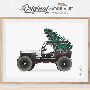Weihnachten Suv Print, Weihnachtsbaum Wandkunst, Suv Art, druckbare Weihnachtskarte, Weihnachtsdekoration, Feiertage Geschenk, Weihnachtsdekor