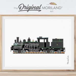 Stoomlocomotief trein print, trein decor, trein kinderkamer, vervoer muur kunst, jongen slaapkamer kunst, kinderkamer decor, treinfeest | MORILAND®