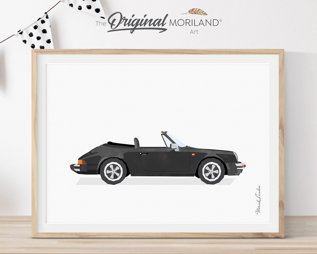Black Classic Car Print, Vehicle Print, Car Printable, Car Décor, Boy ...