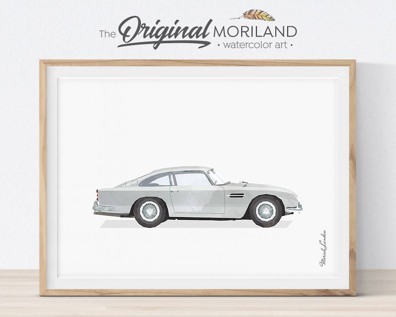 Classic Car Print Car Wall Decor Transportation Decor Car Etsy