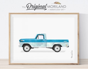 Classic Pickup Truck Print: Farmhouse Nursery Decor (Digital Download)