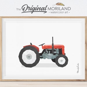 Tractor Nursery Art Print, Farmhouse Decor (Digital Download)