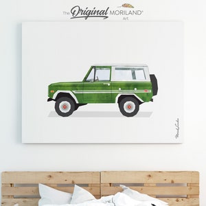 Canvas Print - Classics SUV Canvas Print, Horizontal, Vintage Car, Boys Nursery Decor, MORILAND® Art