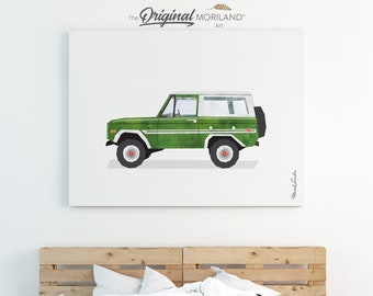 Canvas Print - Classics SUV Canvas Print, Horizontal, Vintage Car, Boys Nursery Decor, MORILAND® Art