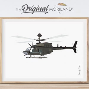 Army Helicopter Print, Boy Room Decor (Digital Download)