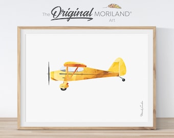 Light Aircraft Print, Aviation Decor, Boy Bedroom Art (Digital Download)