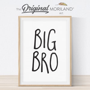 Big Brother Print, Big Bro, Big Brother Sign, Big Brother Wall Decor, Vertical Big Brother Printable Wall Art, Announcement Printable