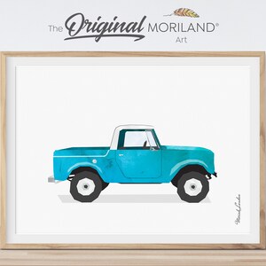 Pickup Truck Print, Classic Car, Vehicle Art, Transportation Decor, Boy Bedroom Art, Instant Download, Boy and Girl Nursery Decor, Car Print